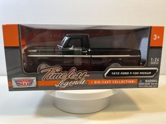 1972 Ford F-100 Truck Diecast Model Car: 1/24 Scale, New In No Box By MotorMax