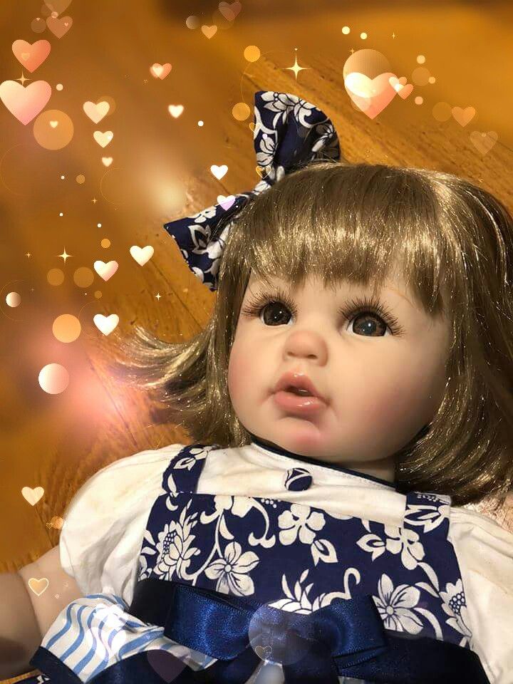 Reborn silicone baby doll 23" tall