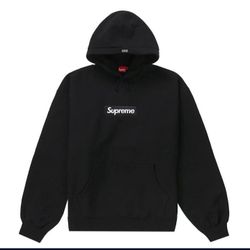 Supreme Box Logo Hooded Black Sweatshirt FW23