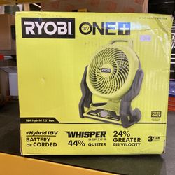Ryobi 18V Hybrid 7.5” Fan
