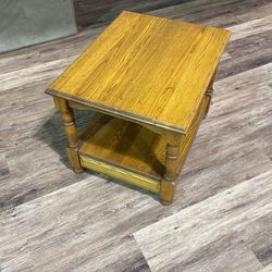 Solid Oak Coffee Table End Table Side Table