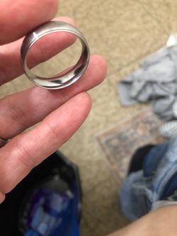Men’s Titanium Band w/ Groove Edges