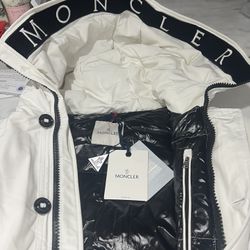White Moncler jacket 