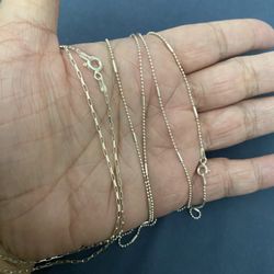 Real 925 Sterling Silver Chart Necklace $37 Each 