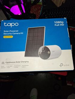 Solar security camera kit
