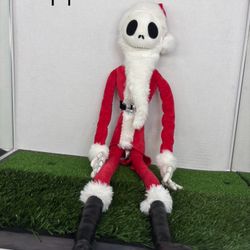 Disney Parks Nightmare Before Christmas 27" Santa Jack Skellington Plush Doll
