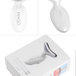EMS bipolar LED beauty neck massager.    