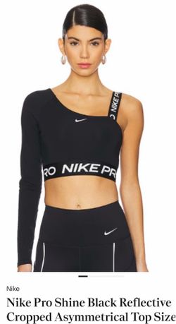 Nike Women's Pro Shine Cropped Top size L