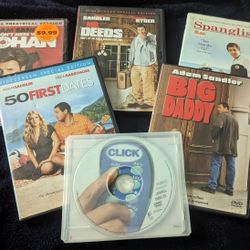 6 Adam Sandler Comedies Dvd's