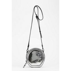 Kelsi Dagger Metallic Silver Coney Island Canteen Crossbody Bag