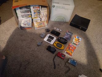 Resellers lot Nintendo Gameboy, DS, Cameras, Video games, Xbox 360 go pro