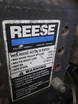 Reese 5th wheel truck hitch