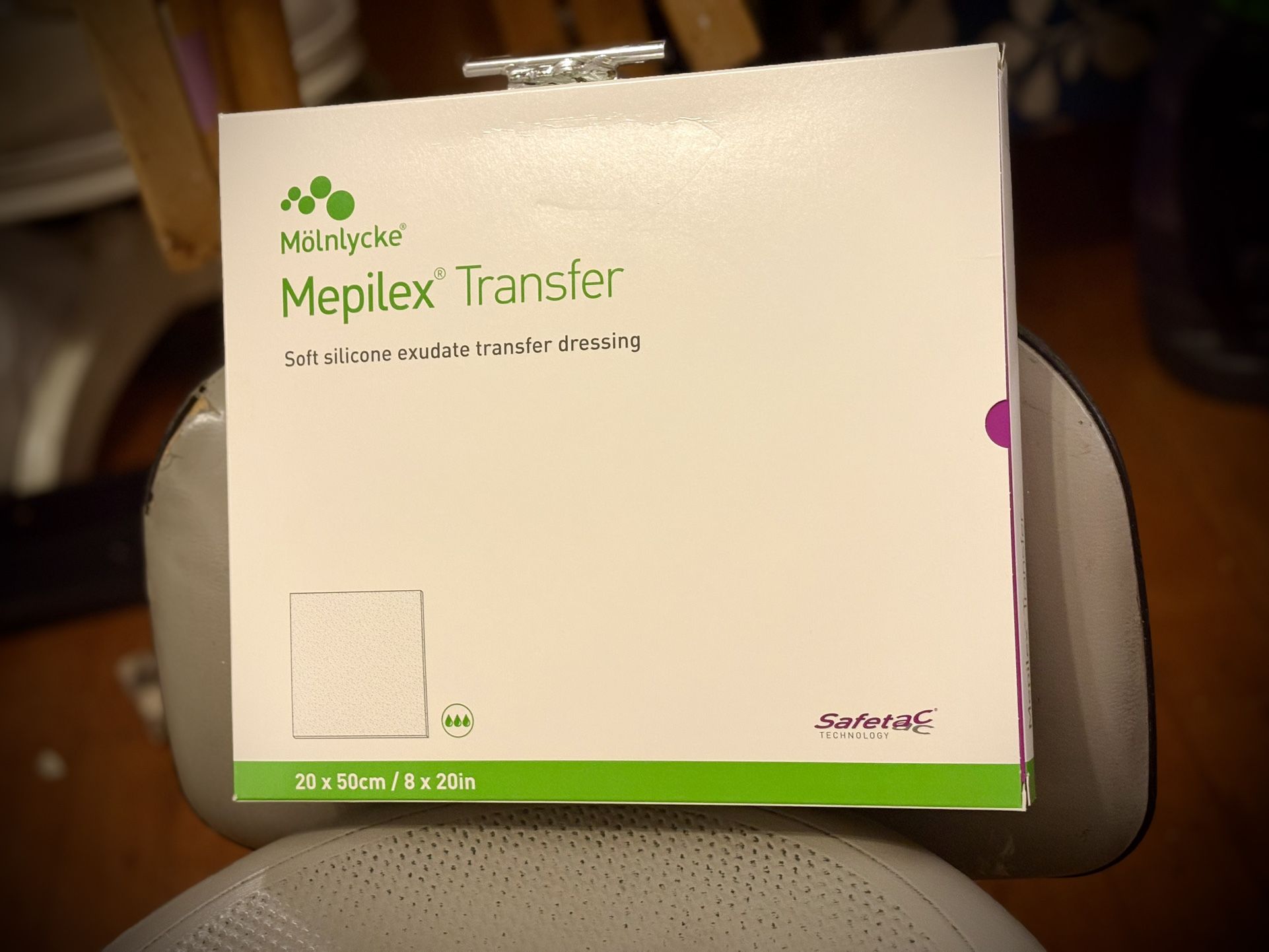 Mepilex 8 X 20 Silicone Transfer Wound Dressings X 4