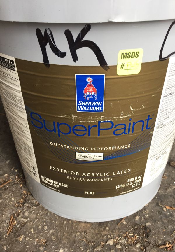 Super paint Sherwin Williams Exterior acrylic FLAT Coral