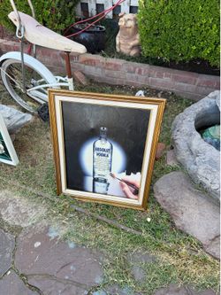 Absolute  Vodka framed  painting