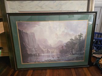42 x 30 Large Framed Classic American Landscape Print