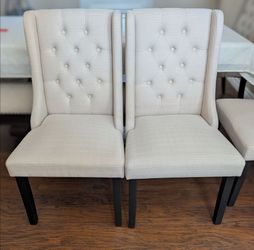 Elegant dining chairs - non-smoking and no pet household - moving sale