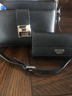 Guess handbag and wallet