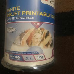 WHITE INKJET PRINTABLE DVD 