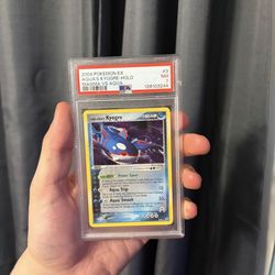 PSA 7 Kyogre Holo