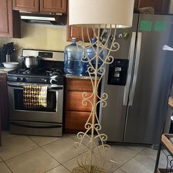 Metal lamp very tall