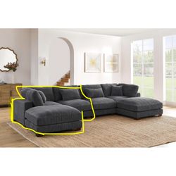 Wayfair Andreco 6 - Brand New Piece Corduroy Sectional By Wade Logan (3 of 6 Pieces, outlined in pic in yellow)
