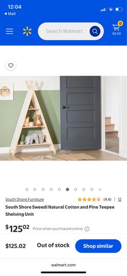 Kids Teepee 3 tier Shelving Unit