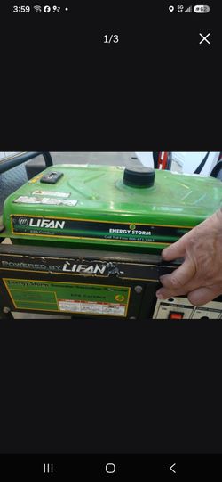 4000 watt Lifan Energy Storm Gas Generator