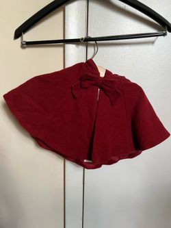 Girls Red Hooded Cape