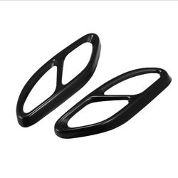 X AUTOHAUX Exhaust Tail Pipe Muffler Cover for Mercedes-Benz