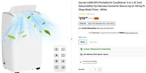 ❄️ 14,000 BTU Portable Cooling — Take Comfort Anywhere