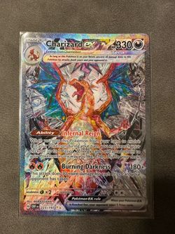 Charizard ex.  Pokemon card.   In pacific beach.
