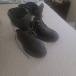 Dark Forest Green Boots