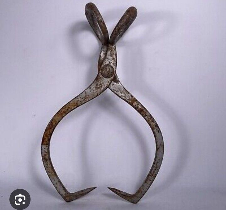 VINTAGE GIFFORD 15 INCH IRON TONGS
