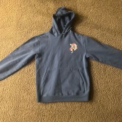 Blue Primitive Hoodie Floral Design