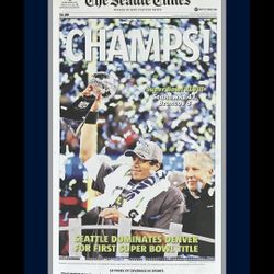 Original 2014 Seattle Times Seahawks Super Bowl Champions