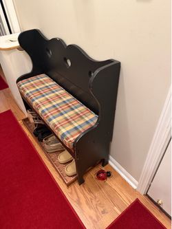 Entryway Storage Bench with Cushion