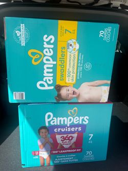 Pampers Swaddlers & Cruisers Size 7 Diapers