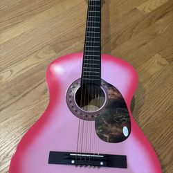 Kelly Clarkson Autographed Acoustic Guitar