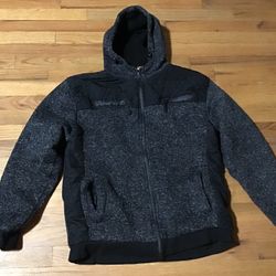 Brooklyn Laundry Mens Jacket W Hoodie Size large Execellet Condition 