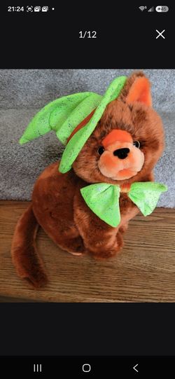 Halloween cat plush toy