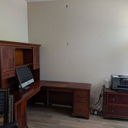 FREE - L Shaped desk & printer stand