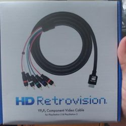 HD Retrovision PlayStation PS2/PS3 Premium Component Video Cable Playstation 2