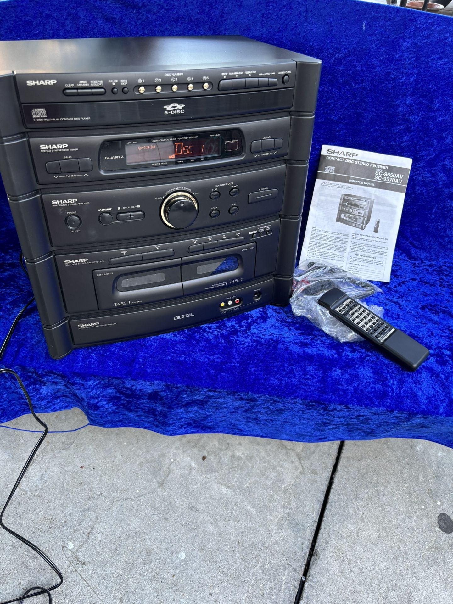 Sharp SC-9550AV Stereo System *Original* condition New