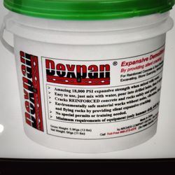 Expansive Demolition Grout 11lbs Bucket For Rock Breaking, Concrete, Cutting, Excavating