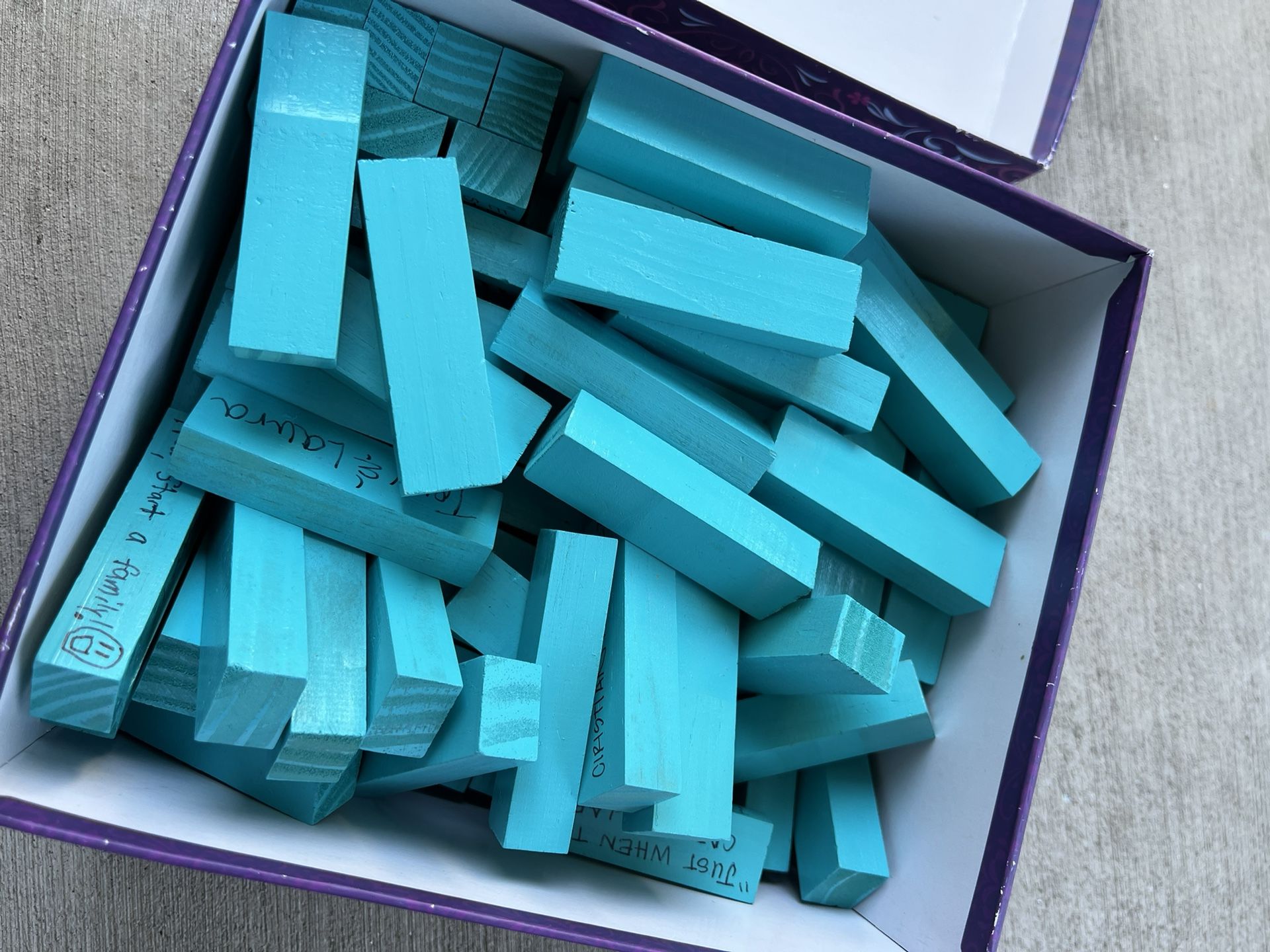 Tiffany Blue Jenga