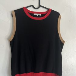Sweater Vest ADRIENNE VITTADINI Black- Red