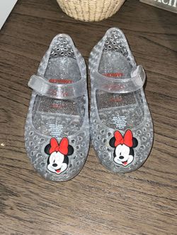 Minnie Mouse jelly shoes