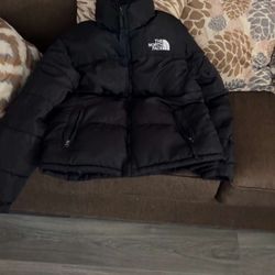 North Face Black Retro Puffer 