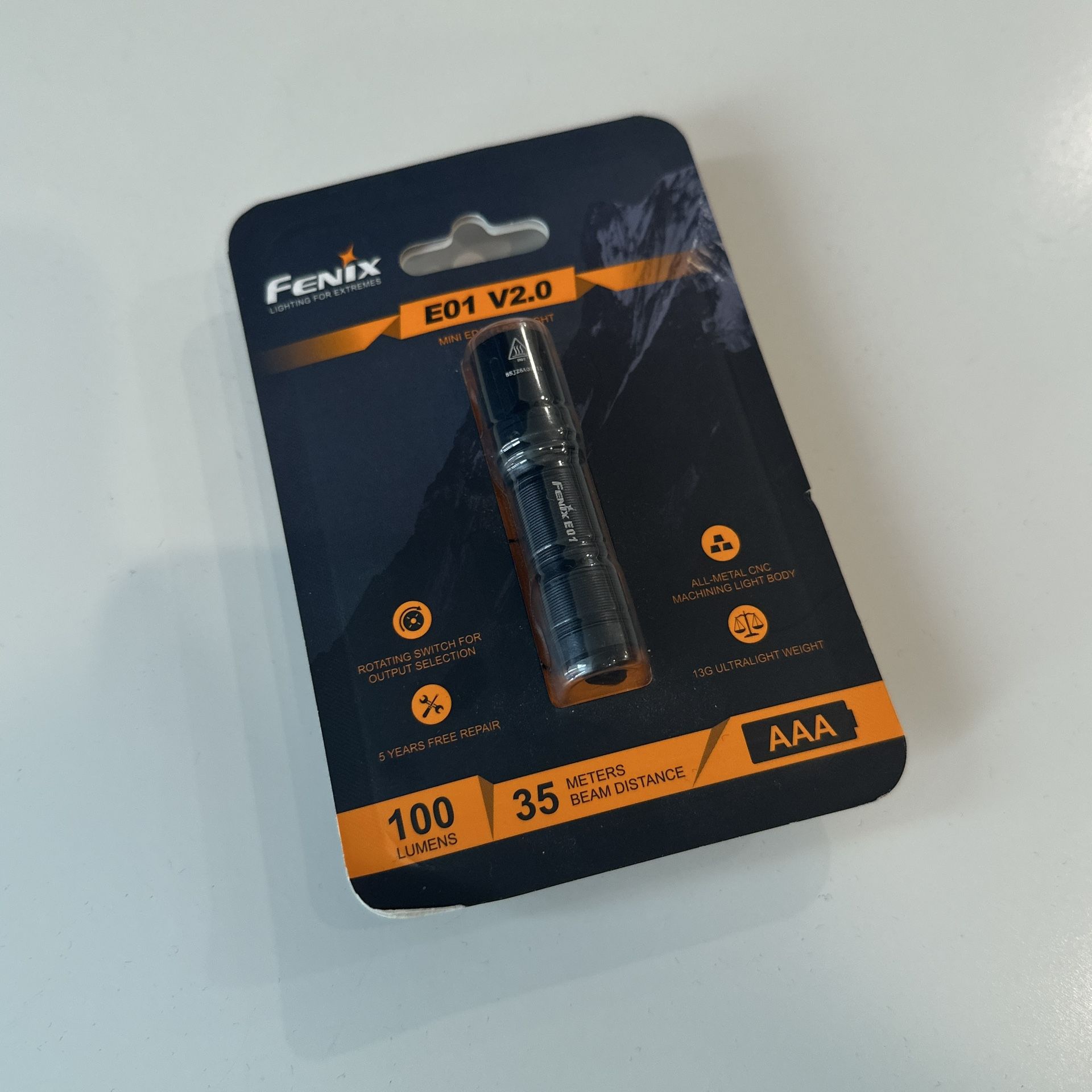 Fenix E01 V2 100 Lumen LED Flashlight